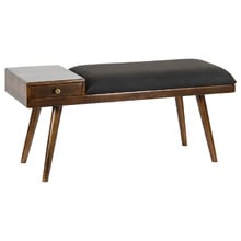 Kinsley Mango Wood Entryway Bench with Drawer